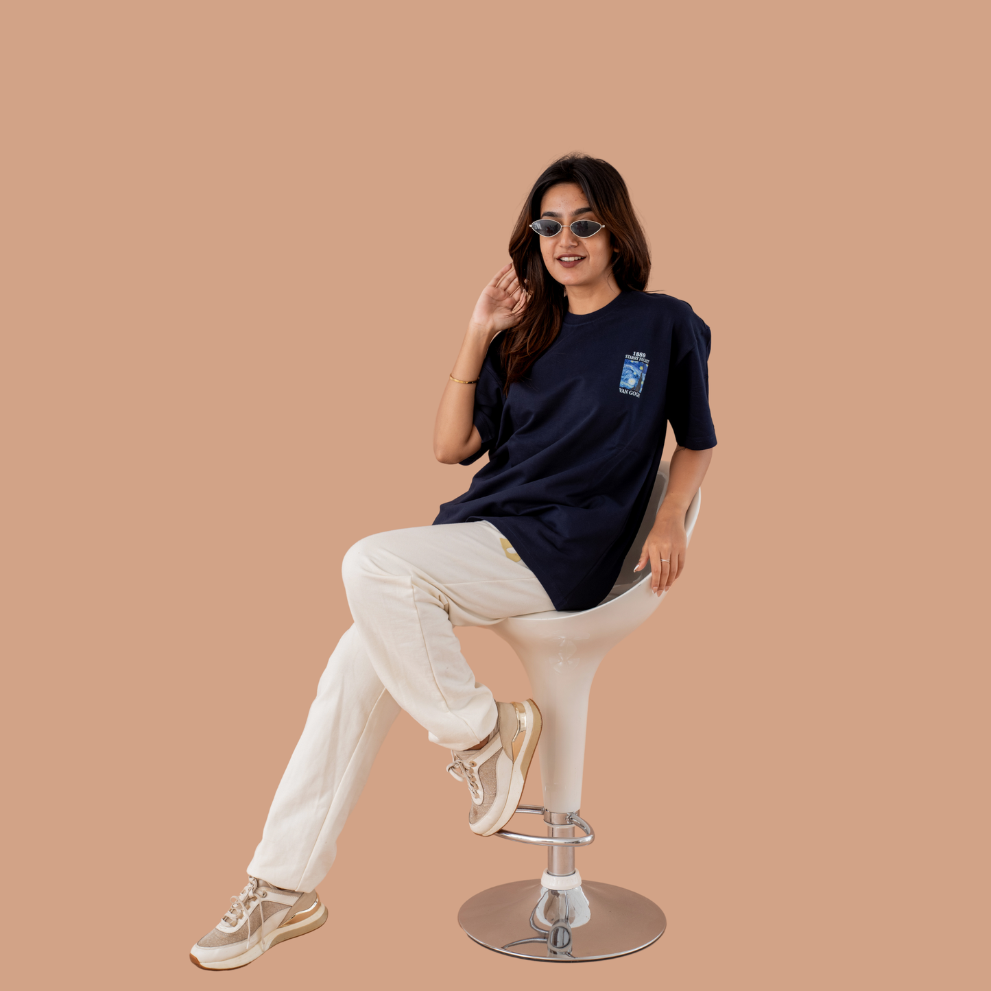 Starry State of Mind | Unisex Oversized Tee | French Terry Cotton 260 GSM