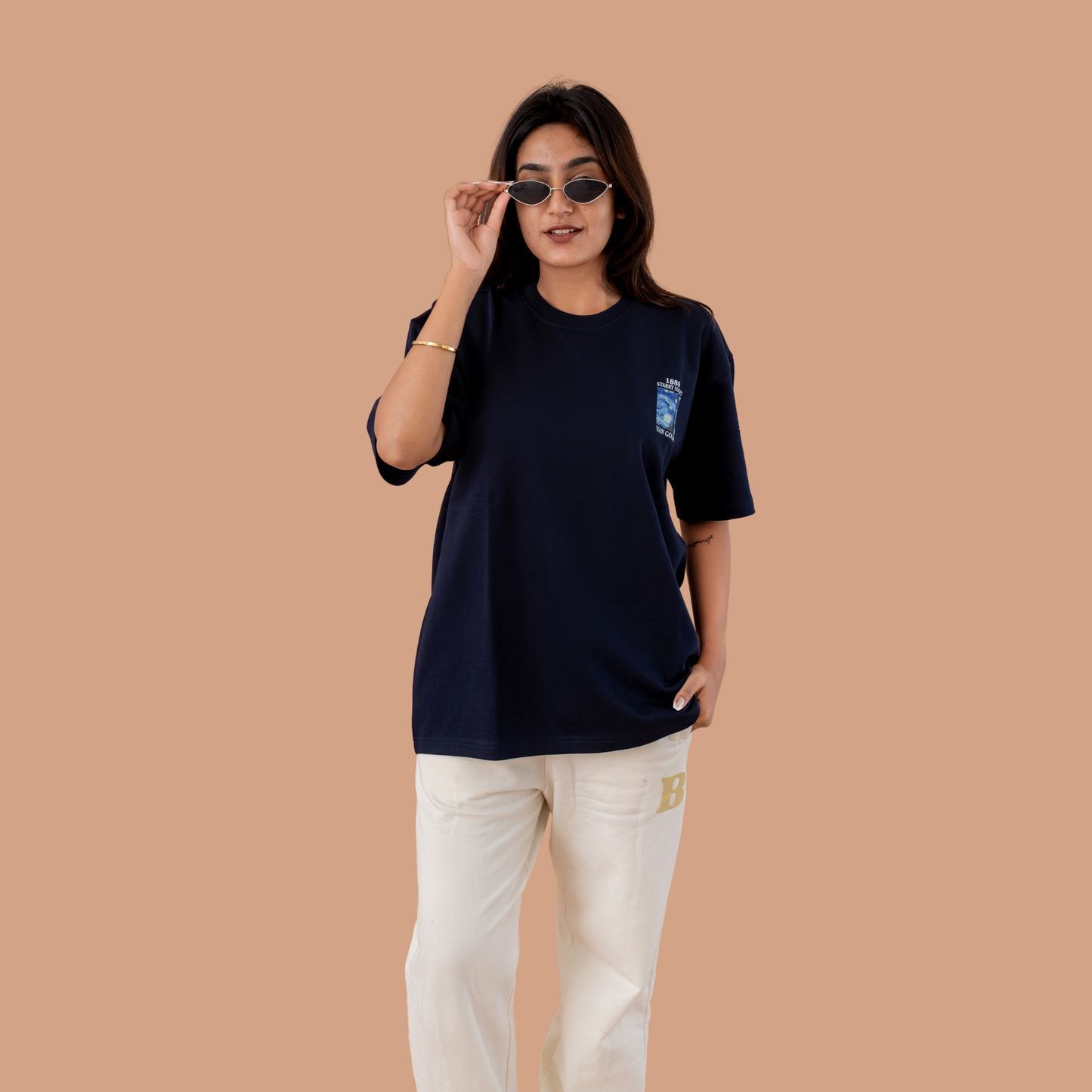 Starry State of Mind | Unisex Oversized Tee | French Terry Cotton 260 GSM