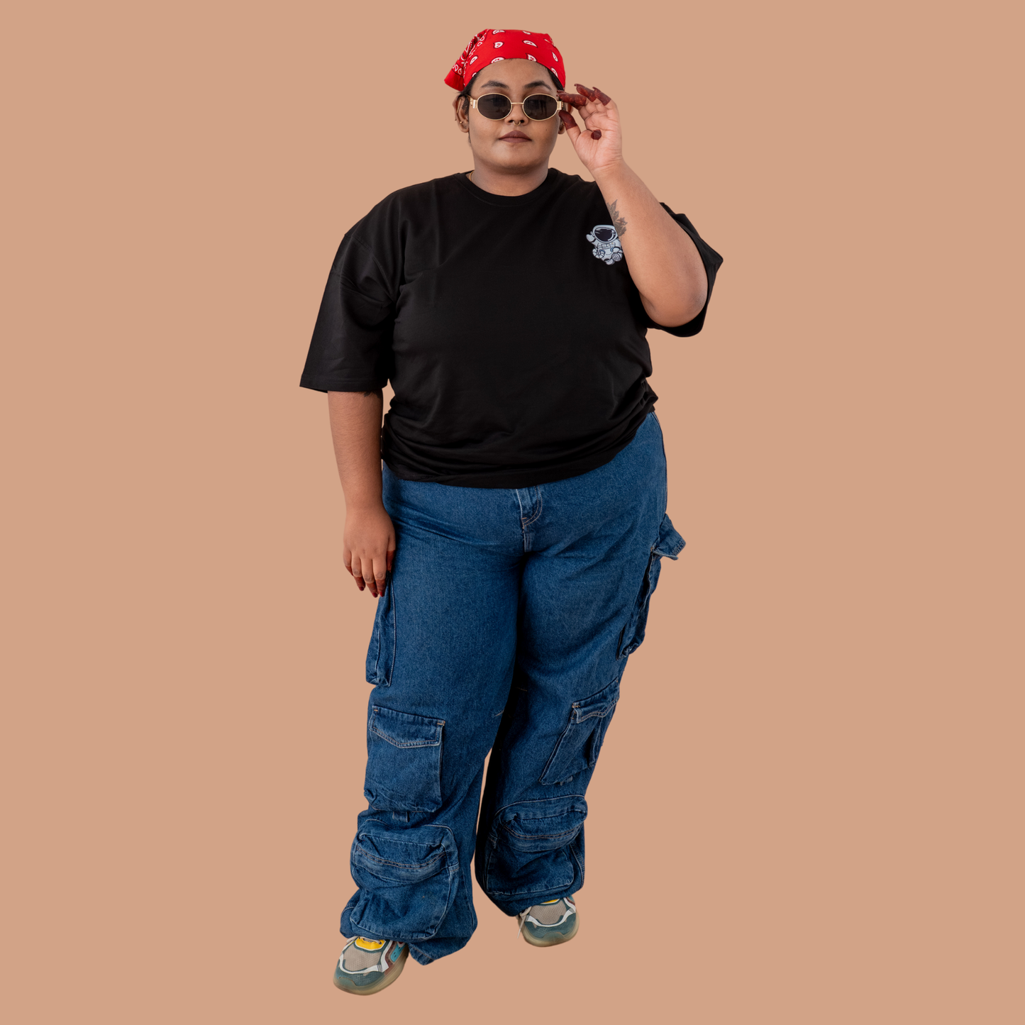 Spaced Out Oversized Tee | Unisex Oversized Tee | French Terry Cotton 260 GSM