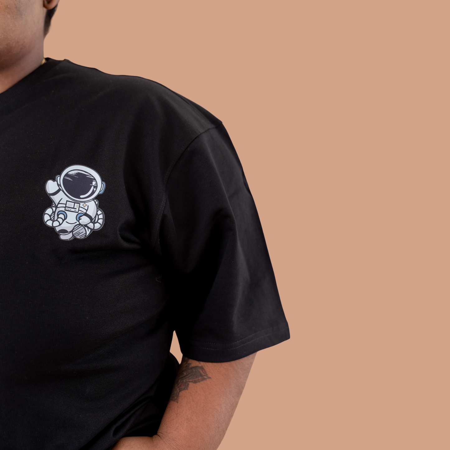 Spaced Out Oversized Tee | Unisex Oversized Tee | French Terry Cotton 260 GSM