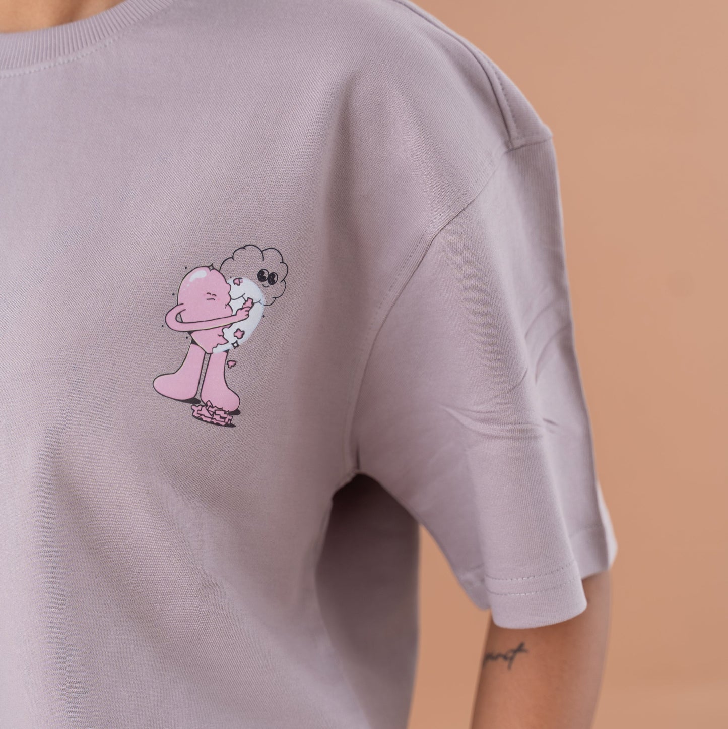 'Imperfectly Awesome' Tee | Unisex Oversized Tee | French Terry Cotton 260 GSM