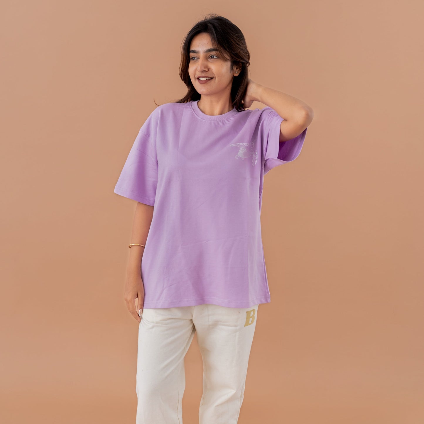 Go With The Flow Turtle Tee | Unisex Oversized Tee | French Terry Cotton 260 GSM